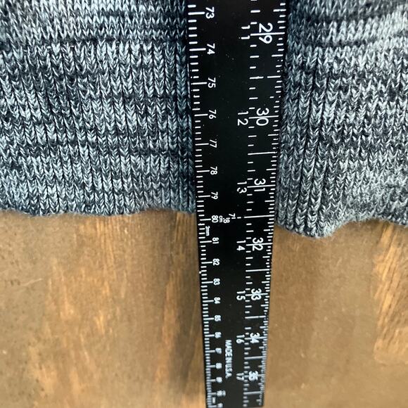 Express Womens Sweater Black Marled Knit Crew Neck Pullover Long Sleeve Large - Picture 9 of 12